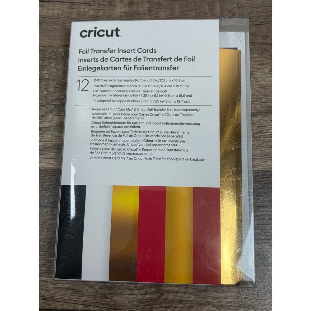 NEW Cricut Foil Transfer Insert Cards Royal Flush Sampler R40 Sheets